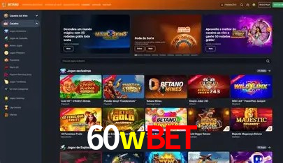 Jackpots e promoções na 60wbet